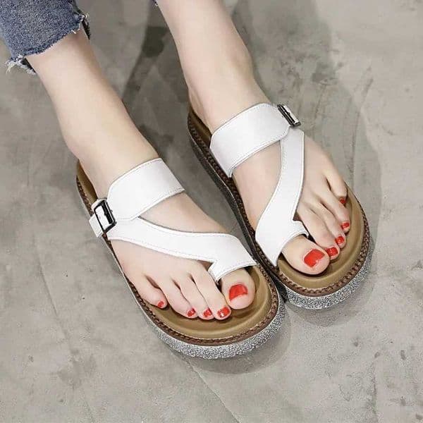 CICIYANG Women Flip Flops 100 Genuine Leather 2025 Summer Flat Sandals Ladies Platform Slippers Casual Beach Shoes Soft Bottom J260421
