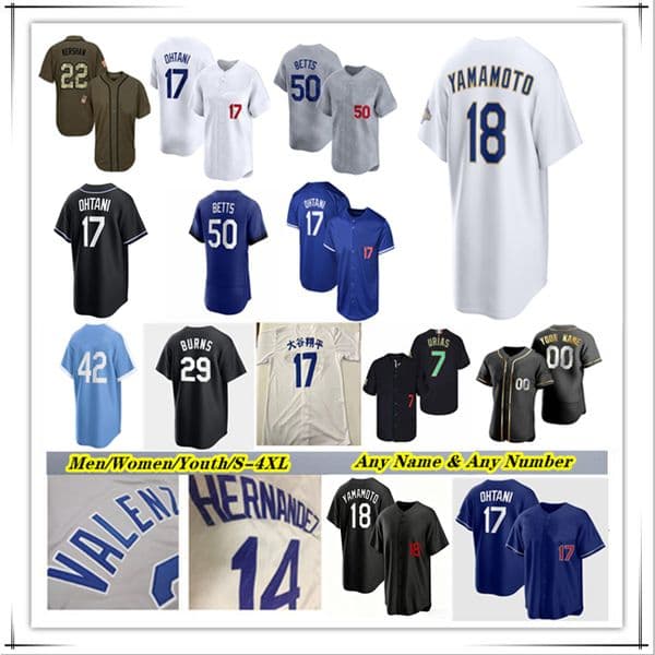 Shohei 17 Ohtani Mookie 50 Betts Jersey doDGERs 18 Yamamoto Freddie 5 Freeman Kyle 23 Tucker Will Smith Max Muncy Andy Pages Hernandez Rojas Tyler Glasnow Roki Sasaki