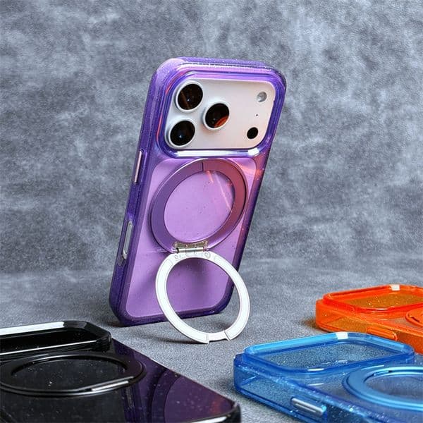360° Rotating with Mirror Phone Case, Comprehensive Anti-Drop Protection, Compatible with iPhone