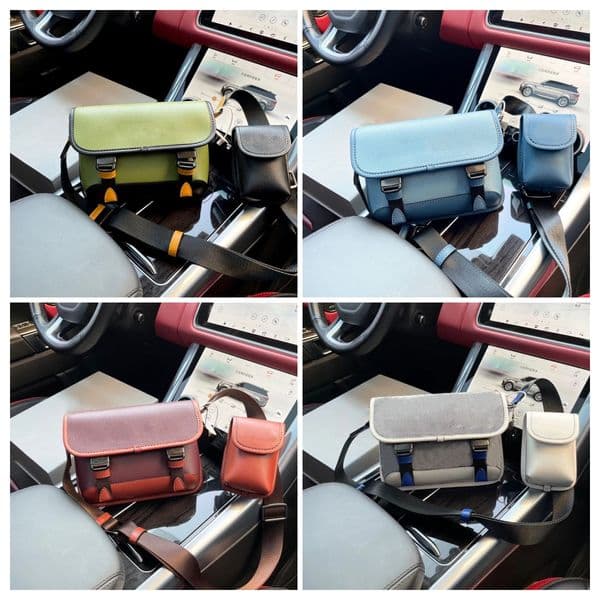 League luxury designer leather covered closed contrasting color fashionable casual sports men's women's shoulder bag crossbody bag black green blue red gray