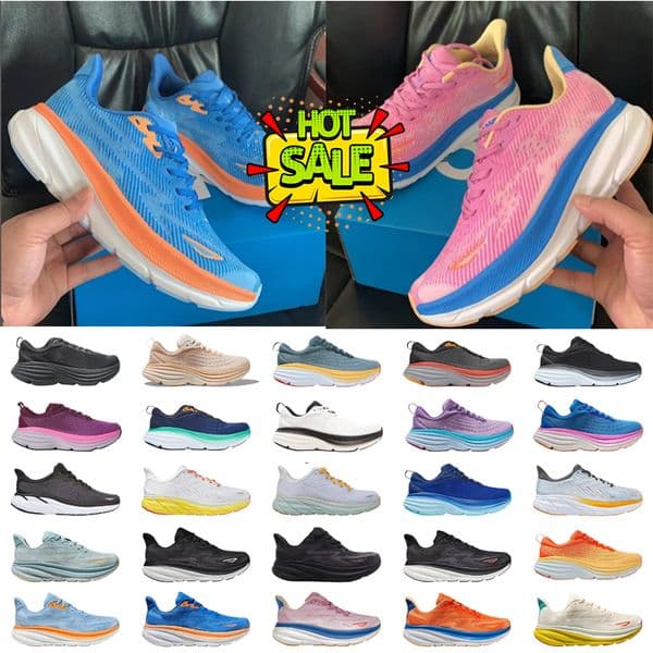 free shipping Men Sports Shoes Running Shoes Bondi 9 Women's Casual Shoes Mesh Breathable Lightweight Running Shoes 36-45