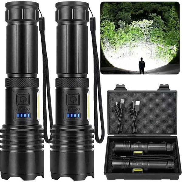 High Power Rechargeab Flashlight Ultra Powerful d Torch Light Built-in Battery Tactical Flashlight For Outdoor CamT260421
