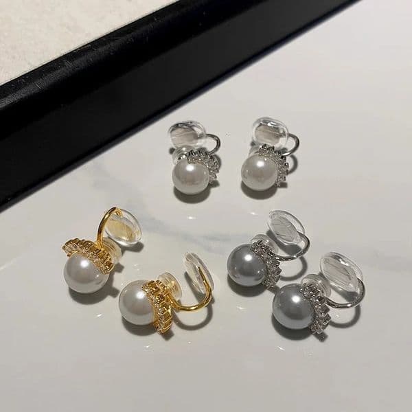 Fashion Australian White Pearl Painless Invisible Ear Clip for Women Light y Niche No Hole Exquisite OL Earrings 260420