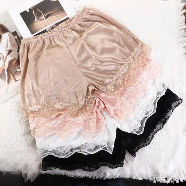 Women's Panties Simple Summer Lady Safety Pants Satin Women Leggings Pajamas Shorts Polyester