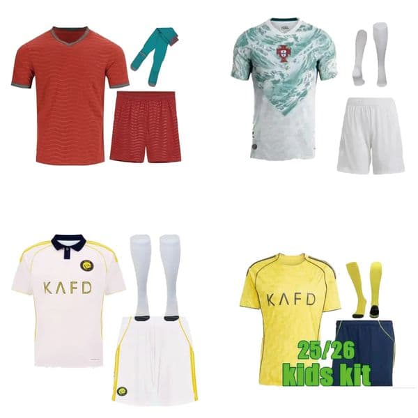 2026 27 World Cup portugals Ronaldo JOAO FELIX Portugal soccer jerseys 26 RUBEN NEVES Portuguese football shirt BERNARDO BRUNO FERNANDES kits kids equipment 6666