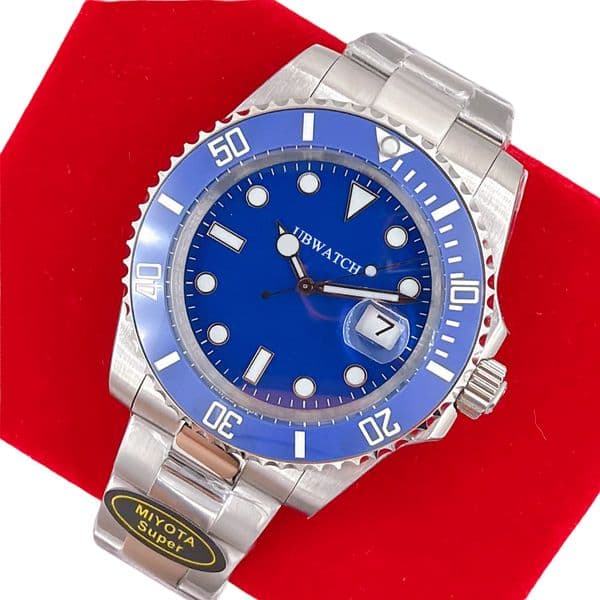 U1 Upgrade Top Watch Smurf Ceramic Bezel Sapphire Dial Stainless Steel ST9 41mm Automatic Mechanical Movement Mens Men Wristwatches