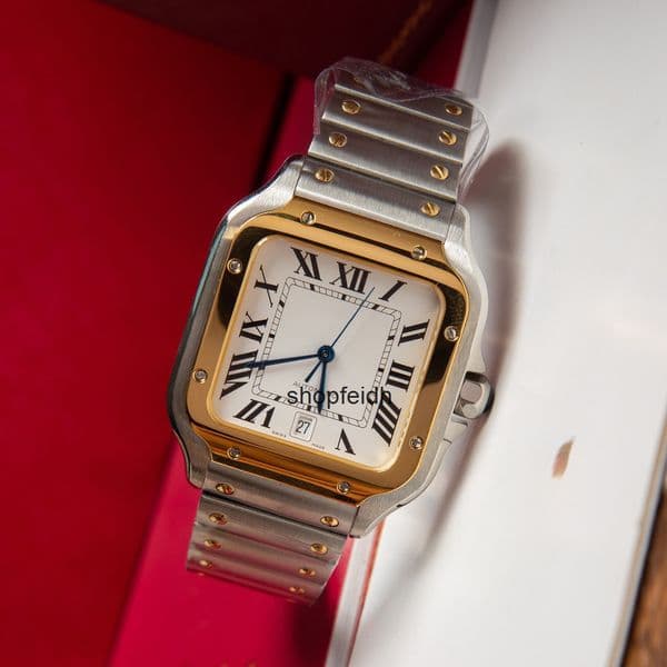 Top quality santoss watch watches super clone watch mens watch 1847MC mechanical movement sapphire glass smartlink 316L steel 39.8mm 35.1mm 27mm with box E5S2