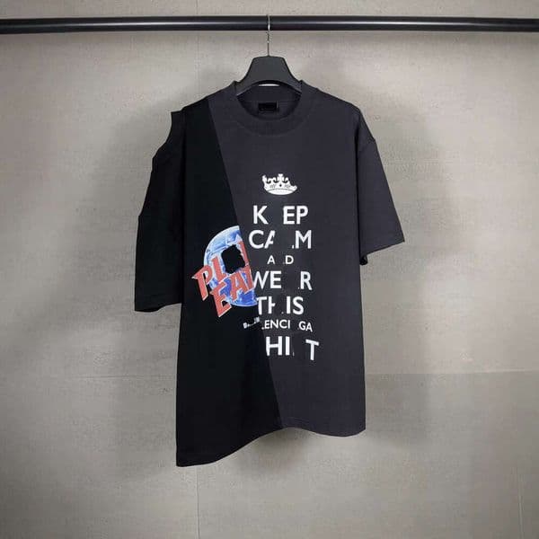 Designer 2026 luxury High-end - new letter print ptchwork off-shoulder short-sleeve unique trendy fshion T-shirt Free Shipping