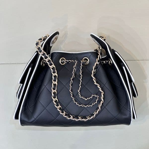 2026 Mini Hobo 25 Bag Designer Mirror Quality Luxury Handbag Women Shoulder Tote Small Shopping Purse Genuine Leather Master Workmanship Drawstring Bags CC Package