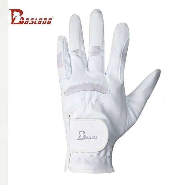 Baslong Equestrian All Year Round Non-Slip Wear-Resistant White Riding Equipment for Men and Women 266.4cm Dragon Harness Supplies Rider Gloves S260420