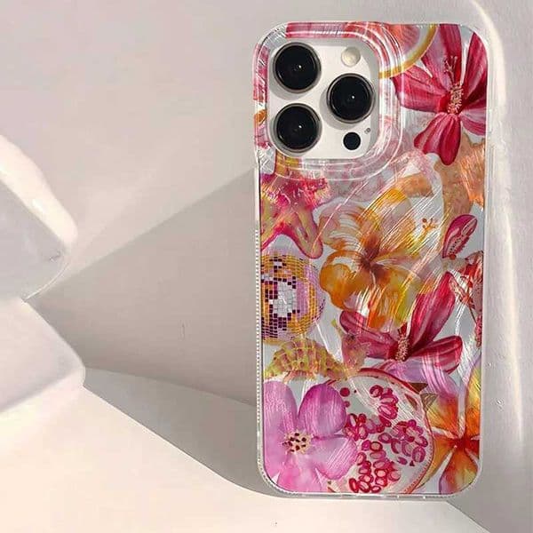 Phone Case For iPhone 17 16 15 14 13 12 11 Pro Max 16E XS X XR 7 8 Plus Cute Starfish Coral Jellyfish Pattern Cover H260421