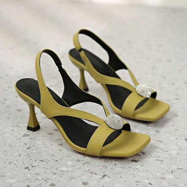 Crystal High Heels Women Slippers Sexy Stilettos Shoes Dress Fashion Pumps Woman Sandals 2025 Trend Summer Elegant Zapatos Mujer Q260421