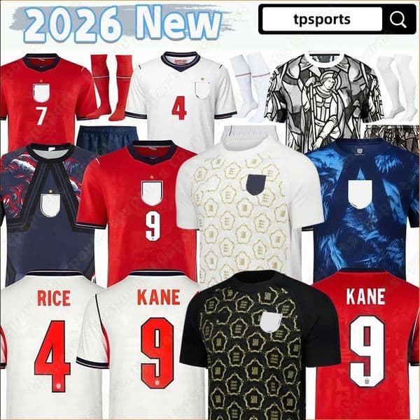 2026 2027 England 500th Pre-Match Soccer Jersey home away GK.GASCOIGNE BELLINGHAM RASHFORD KANE SAKA RICE FODEN. 26 27 National Team football shirt Men Kids Kit England