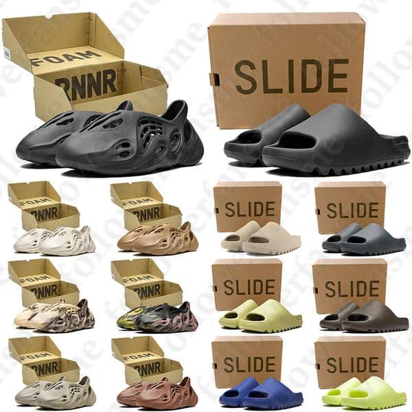 Free Shipping With Box Designer sandals foam slides runners runner clogs heels slippers sliders shoes for mens d h gate womens sandal sandles mules sandale