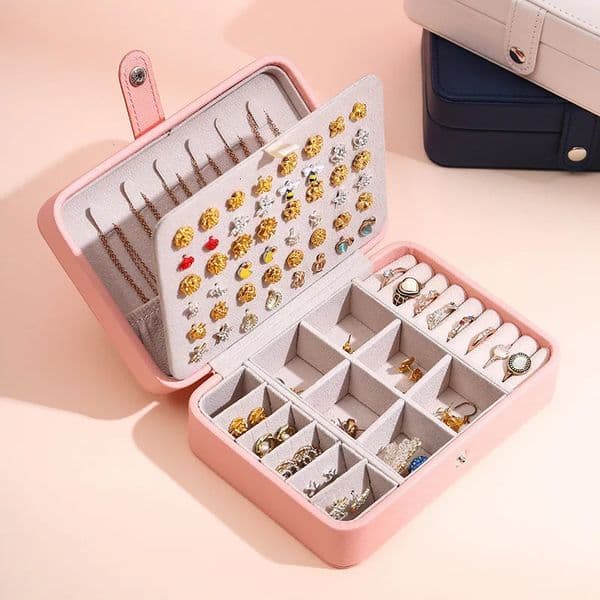Leather Jewelry Box Organizer Jewelry Display Jewelry Boxes and Packaging Ring Box Suitable for Earrings and Rings 260421