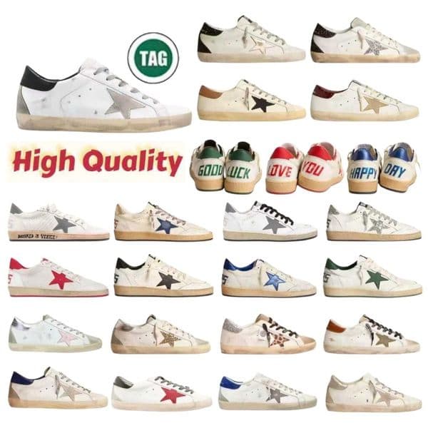 Golden Goods Designer Brand Women Ball Star Dirty Classic Casual Superstar Shoes School Sneakers Do Old Italy Men Trainers