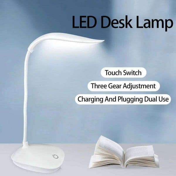 LED Reading Portable Desk Lamp USB Charging Table Touch Dimming Learn Eye Protection Light Room Office Lighting