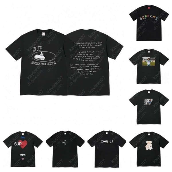 supremely shirt brand t shirt designer luxury mens tshirt women leisure graphic tee fashion summer ventilate shirts men outdoor popular high quality clothing 763