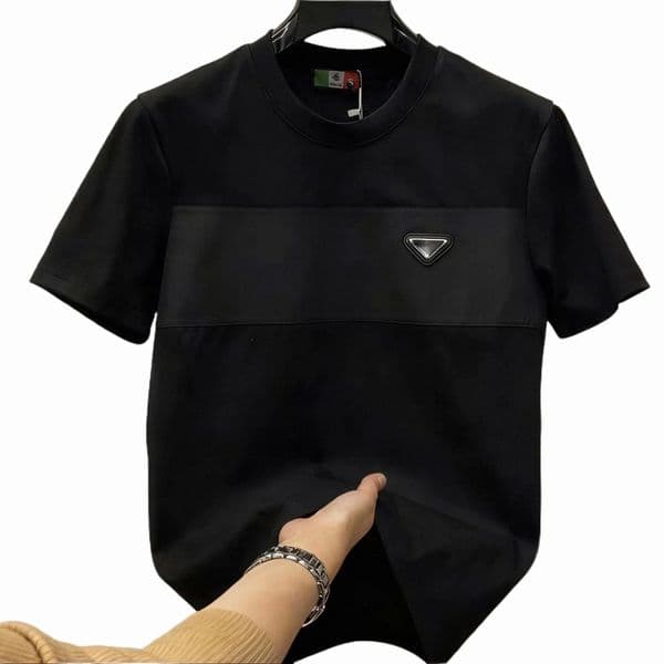 26 trendy summer new casual mens short sleeve tshirt temperament fashion joker solid color luxury tshirt half sleeve shirt Z3FM#