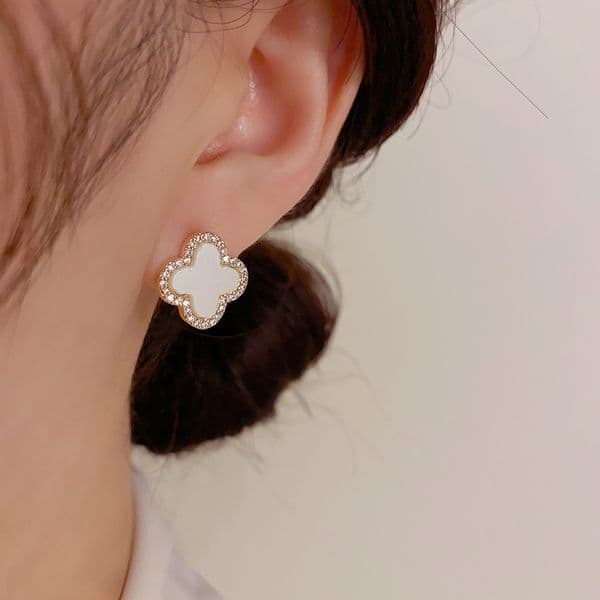Classic Lucky Clover Earrings Designer For Women Dainty Minimalist Design Perfect Gift for Ladies Girls