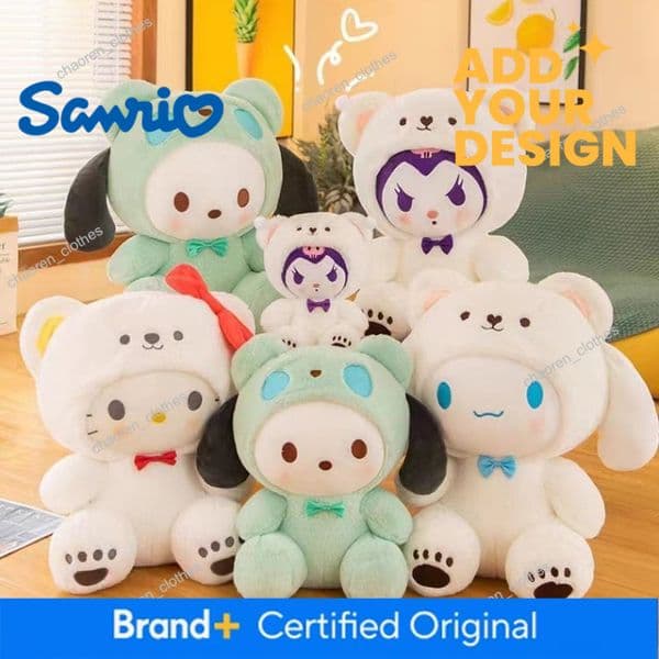Transformable Cinnamoroll Kuromi Sanrio Plush Toy, Claw Machine Stuffed Doll, Manufacturer Wholesale Mini Luxury Goods