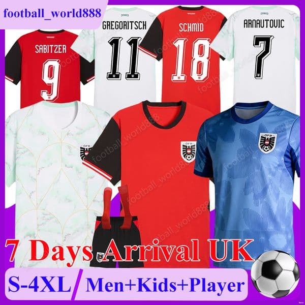 4XL Austria 2026 World Cup Soccer Jerseys GREGORITSCH SABITZER SCHMID ARNAUTOVIC 26 27 Football Shirt SEIWALD BAUMGARTNER football kits POSCH Men Kids Kit Socks Set