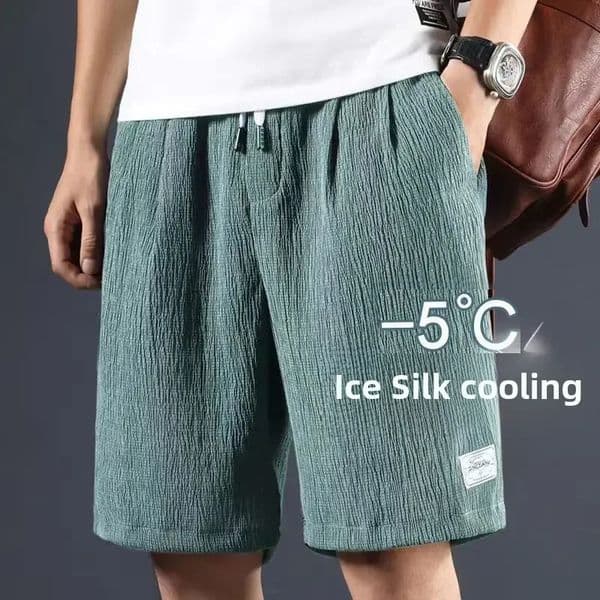 Mens Ice Silk Casual Shorts Loose Fit Summer Style Big Pants Versatile Outerwear For Men Comfortable Underwear 260413