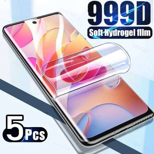 5PCS Hydrogel Film For Redmi Note 10 9 8 7 10s 9s 8T 9T 9A 9C 8A 7A 6A 5 4X Mi Poco X3 Pro M3 F1 Screen Protector 26L0422