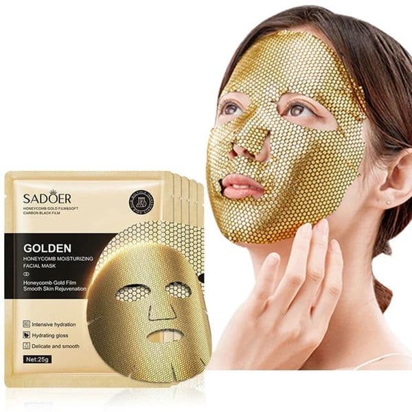 20pcs SADOER 24K Gold izing Facial Masks skincare Nourishing Smooth Skin Rejuvenation Face Mask Sheets Mask 260413