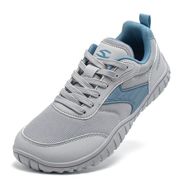 HOBIBEAR Minimalist Wide Toe Shoes Mens Womens Artificial Leather Running Sneakers Lace Up Lightweight Breathable Walking Shoes 260422
