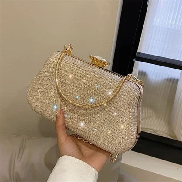 Luxury High Design Women Evening Bag Brand Party Banquet Glitter Bag for Ladies Wedding Clutch Chain Bolsas 260420