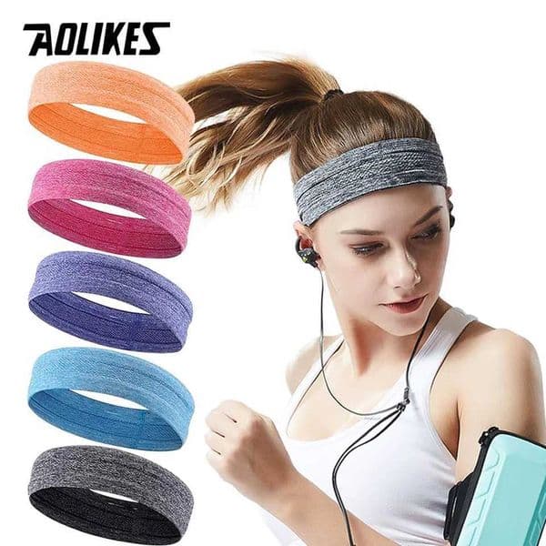 AOLIKES Sweat Bands Headbands for Women WorkoutFashion Non Slip HeadbandMoisture Wicking Sweatband for Sports Running Yoga S260420