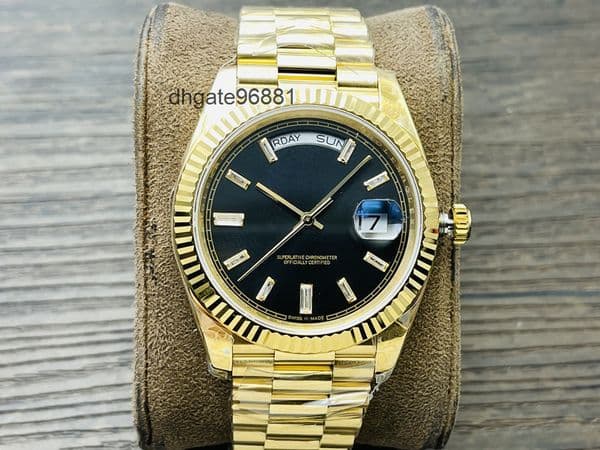 Top quality day date mens watch watches super clone watch 3255 mechanical movement sapphire crystal glass 904L steel 40mm 36mm with box 2M19