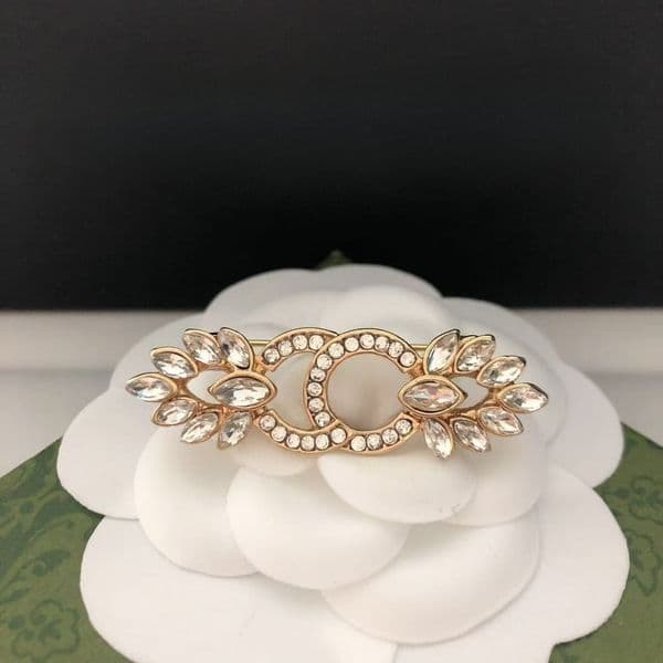 Designer Brooches Women Pins Brooch 18K Gold Plated Men Brand Letter Inlay Crystal Rhinestone Jewelry Brooch For Women Wedding Gift