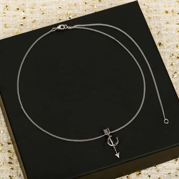 2026 Luxury quality charm pendant necklace in two colors plated have stamp arrow design stud earring PS6585B