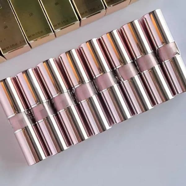 Designer Love shine Candy Glow Lipstick Pink Case Hydrating Tinted Lip Balm Long Lasting Shine Lip Makeup for Women 11 Colors Lipstick 3.1g Color Improving 1B 3B 5B 7B