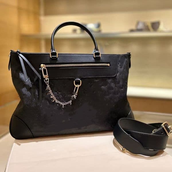 Skyline City Handbag Designer Womans Bag Luxury Monogram Empreinte Leather Tote Bag Shoulder Bag Embossed Zipped Pocket Crossbody Bag Purse Top
