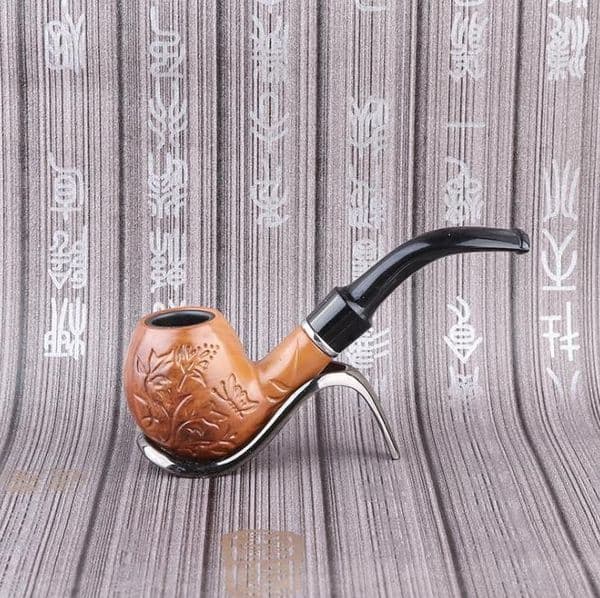 Smoking Pipes Large carved resin pipe with long and false direct-selling carved pattern and free-form