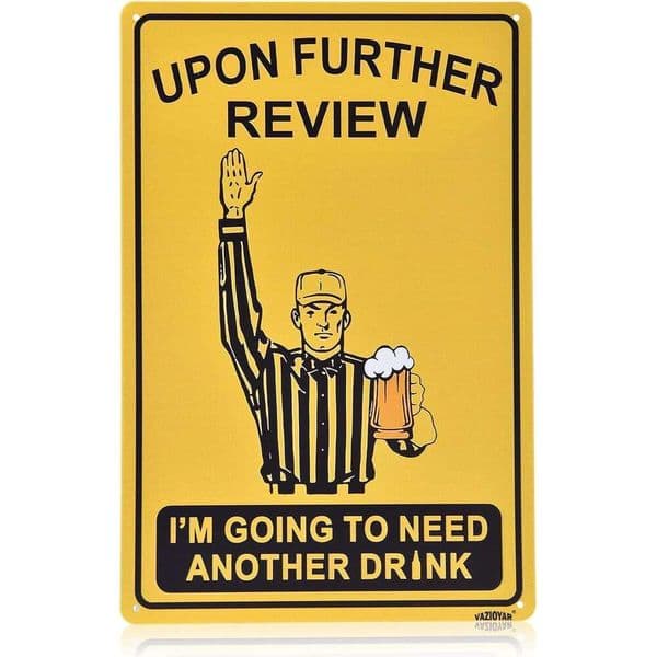 STOCK Funny Sign,Football Decor,8X12 Inch Football Party Decorations, Vintage Sign,Man Cave Garage Home Sports Bar Pub Decor,Football Fan Gift,World Cup Puppyho
