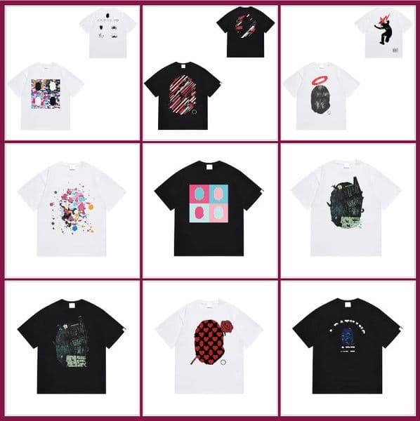 Designer Mens T shirts Graphic Short Sleeve T-Shirt Classic Print Unisex Cotton Streetwear Casual Crew Neck Tee