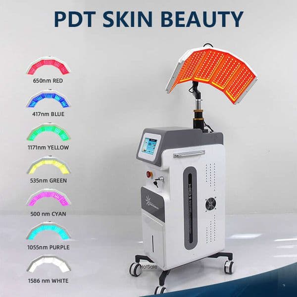 Ace Non-Invasive PNewodynamic Skin Rejuvenation PDT Face Cover Firming Anti-Wrinkle Redness Spot Acne Treatment Lymphatic Drainage 7 Colors LED Device
