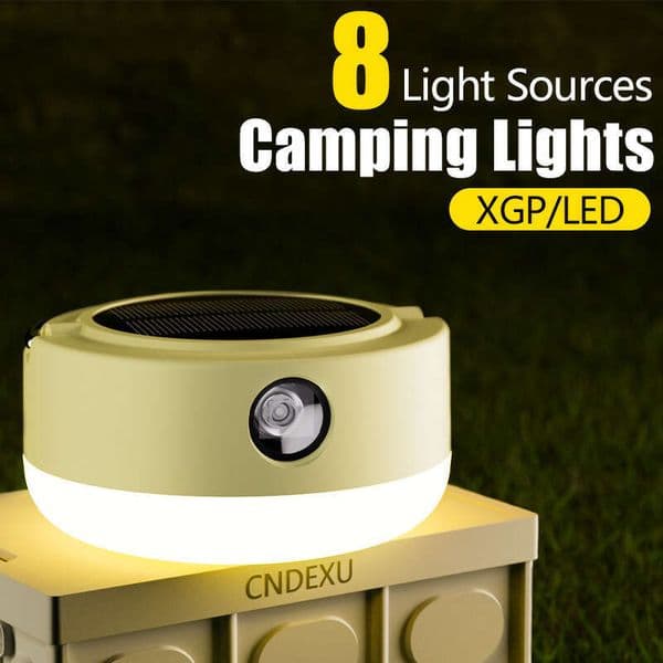 Cross-Border LED Tent Portable Solar Atmosphere Decorative Canopy Outdoor Camping Light Outdoor Equipment