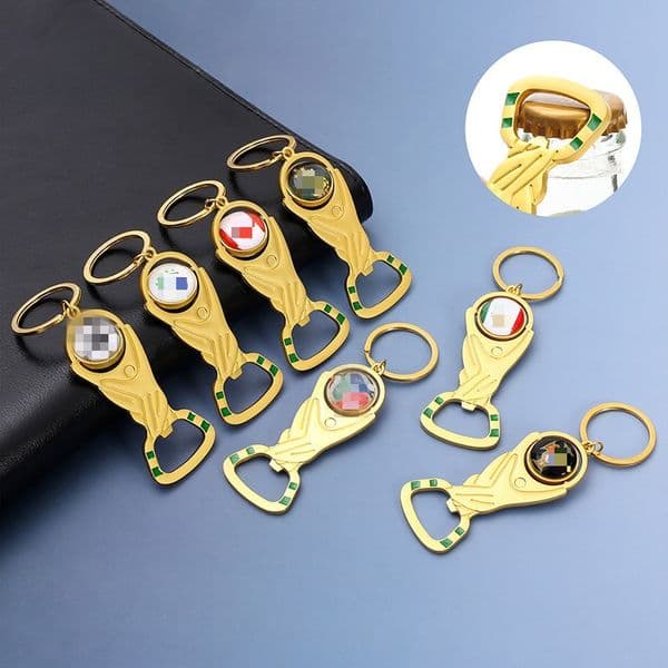 Collectible Nations Memorabilia Keychains and Bottle Cap Removers Official Team Motifs