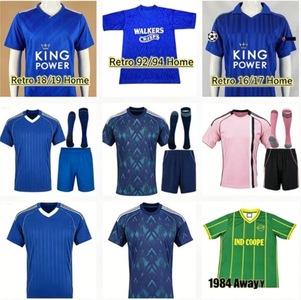 26 27 cities Retro VARDY 2026 City Daka TIELEMANS 84 92 94 15 EL KHANNOUSS FAES DAKA VARDY MAVIDIDI DAKA AYOZE Soccer Jerseys 2026 Morgan Okazaki Mahrez Men