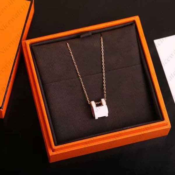H Necklace necklace H necklaces designer for women men new arrival eternal classic gold texture fashionable and simple design three different shapes d93