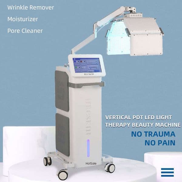 Ace 180 Degree Adjustable PNewodynamic Therapy Skin Tightening Face Wrinkle Reduction Pore Shrinking 4 Color LED PNewotherapy Beauty Salon