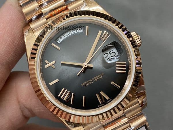 Top quality day date mens watch watches super clone watch 3255 mechanical movement sapphire crystal glass 904L steel 40mm 36mm with box 7NG8