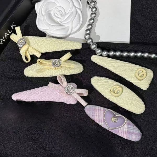 Hair Clips Barrettes Headwear Hair Accessories designer brand mui pink Hairpin Clip for women Candy Color Girl Side Clip