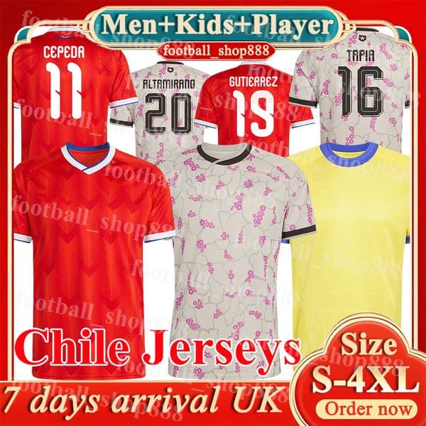 4XL Chile 2026 World Cup national football team Soccer Jerseys CEPEDA TAPIA GUTIERREZ 26/27 Football Shirts BRERETON DIAZ LOYOLA OSORIO PIZARRO Men Kids Kit Socks Set