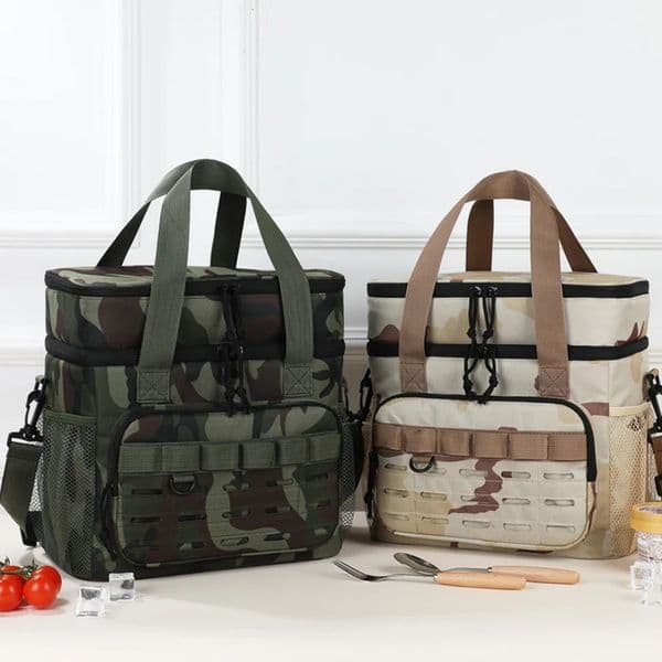 Camouflage Large-Capacity Tactical Thermal Cooler Lunch Bag Outdoor Insulated Leakproof Insulated Durable Portable Ice Pack 260422